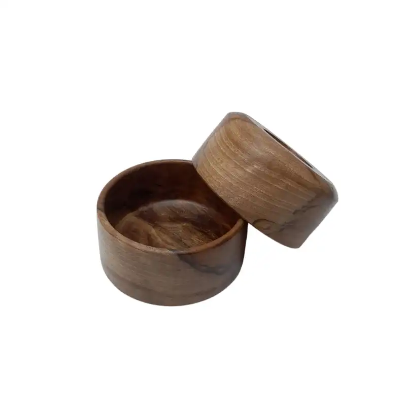 کاسه چوبی مدل استوانه ای بسته دوعددی