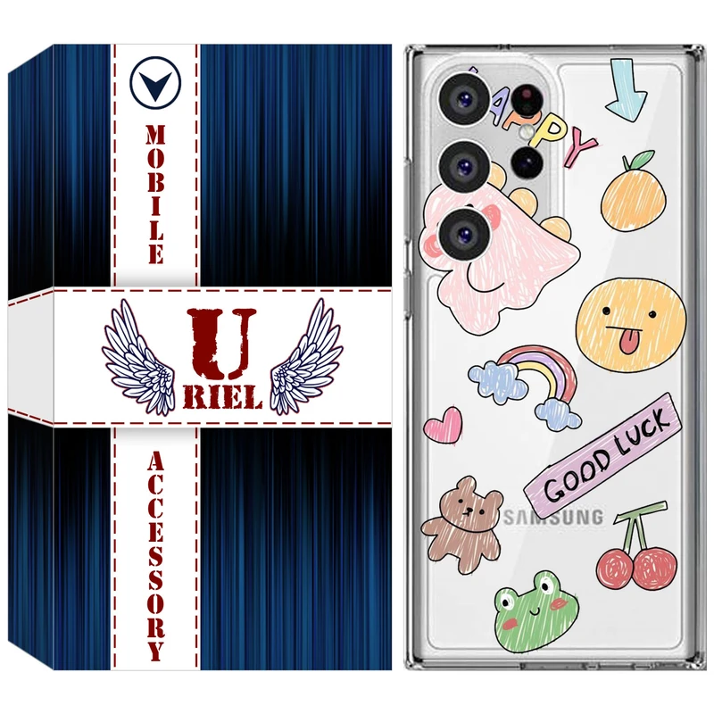 کاور  یوریل مدل Clear کد 10 طرح نقاشی مناسب برای گوشی موبایل سامسونگ Galaxy S23 Ultra