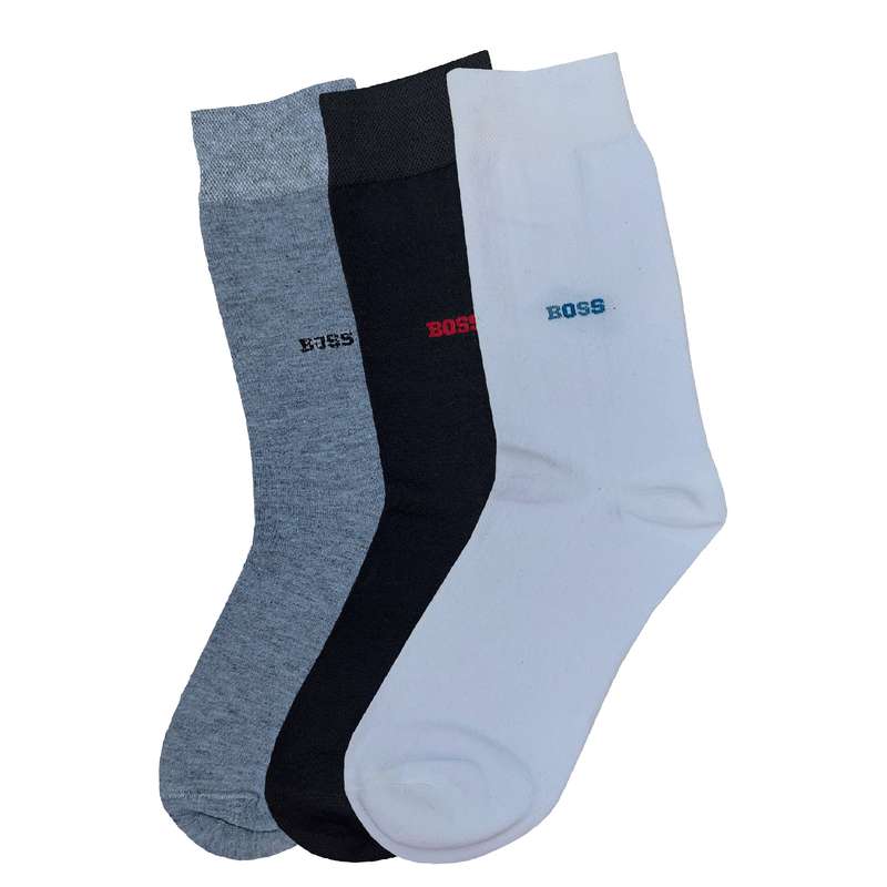 جوراب ساق بلند مردانه مدل C LEG 00503 مجموعه 3 عددی