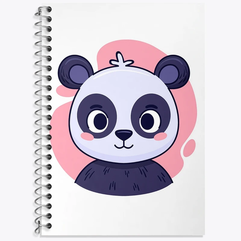 دفتر لغت 50 برگ خندالو طرح پاندا حیوانات بامزه کد 37134