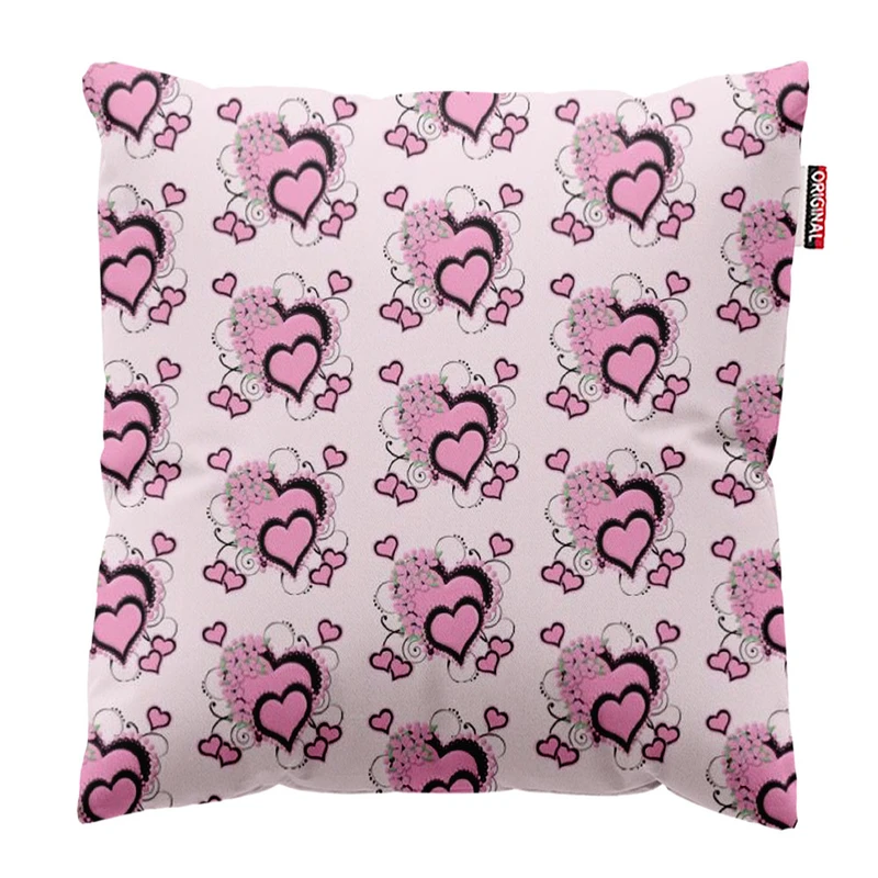 کوسن پاد آفرین طرح قلب کد 4964 سایز 30*30 سانتی متر