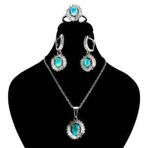 نیم ست نقره زنانه کد AV021-2