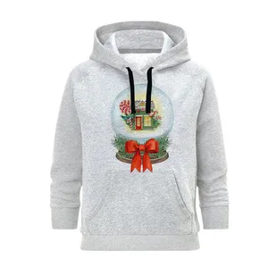 هودی زنانه مدل گوی برفی کد B160 رنگ طوسی