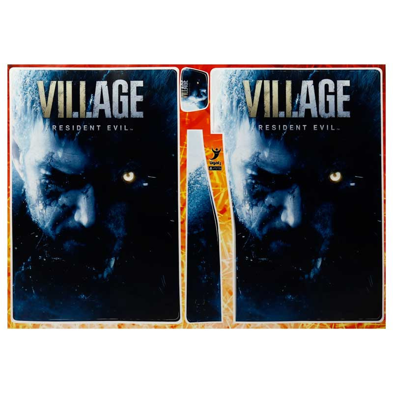 برچسب پلی استیشن 5 مدل Resident Evil Village
