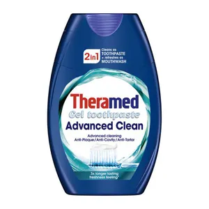 خمیر دندان و دهانشویه ترامد سری advanced clean مدل 2in1 حجم 75 میلی لیتر