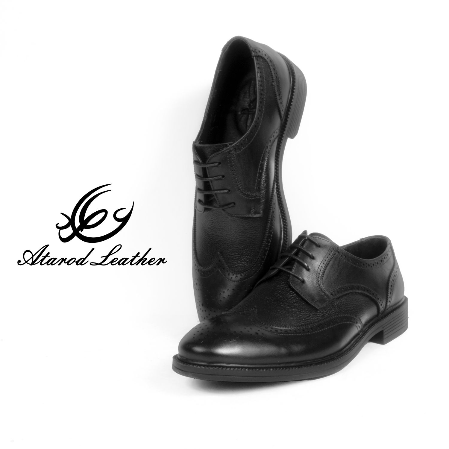 کفش مردانه چرم عطارد مدل چرم طبیعی کد SH136 -  - 6