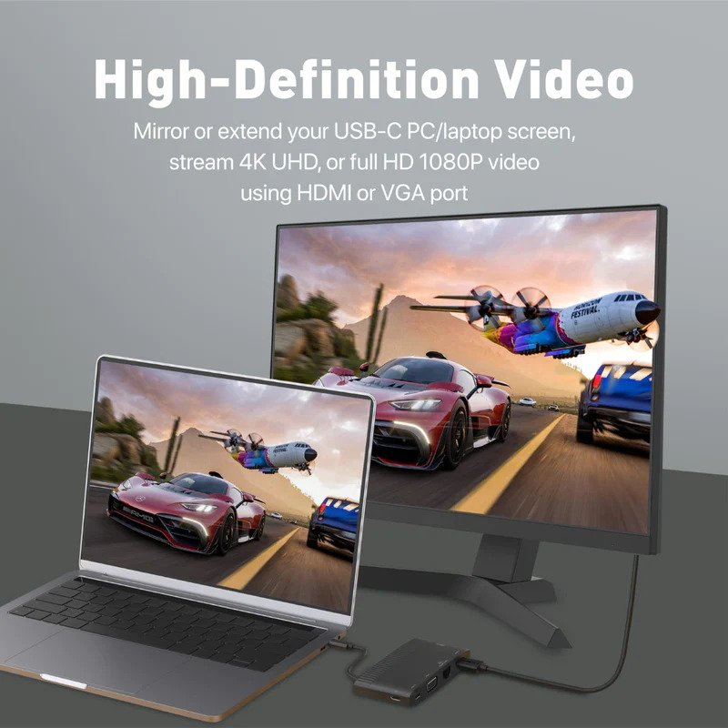 هاب 6 پورت USB-C پرومیت مدل MEDIAHUB-C6