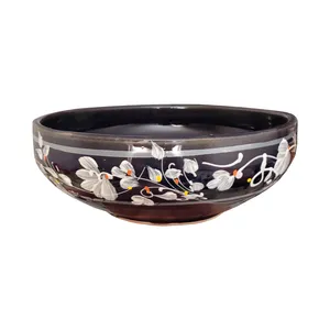 کاسه سفالی تخت مدل خانواده کد naghsh