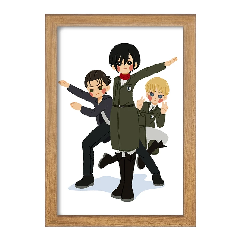 تابلو خندالو مدل ارمین میکاسا ارن انیمه اتک آن تایتان Attack on Titan  کد 18595