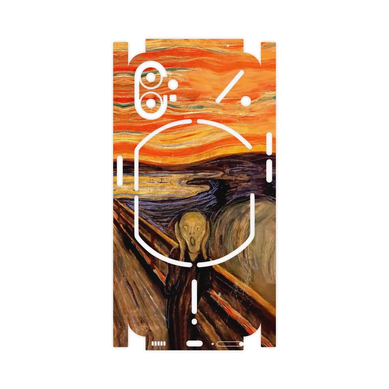 برچسب پوششی ماهوت مدل The Scream of Munch-FullSkin مناسب برای گوشی موبایل ناتینگ Phone 1