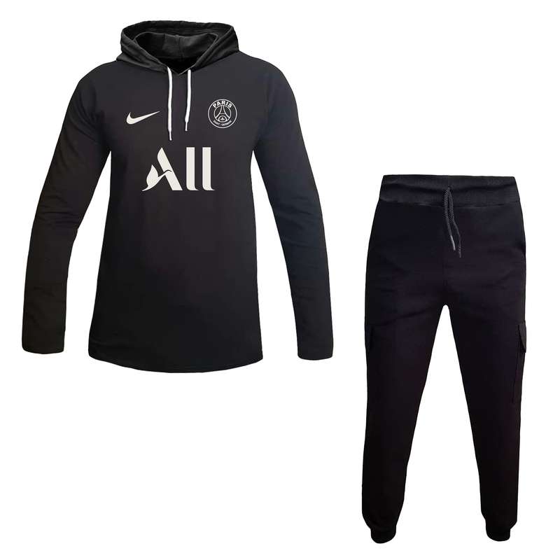 ست تی شرت کلاه دار و شلوار مردانه مدل پاریس سنت ژرمن کد 40977