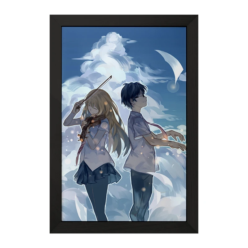 تابلو خندالو مدل آریما و کائوری انیمه دروغ تو در آوریل کد 32463