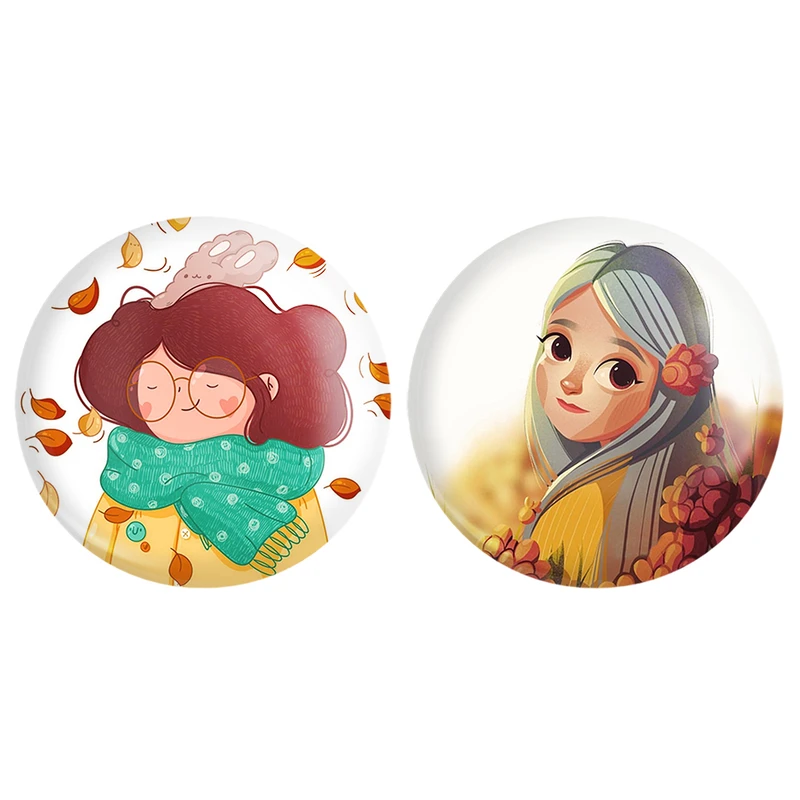 مگنت خندالو طرح دخترانه کد 16601659 مجموعه 2 عددی
