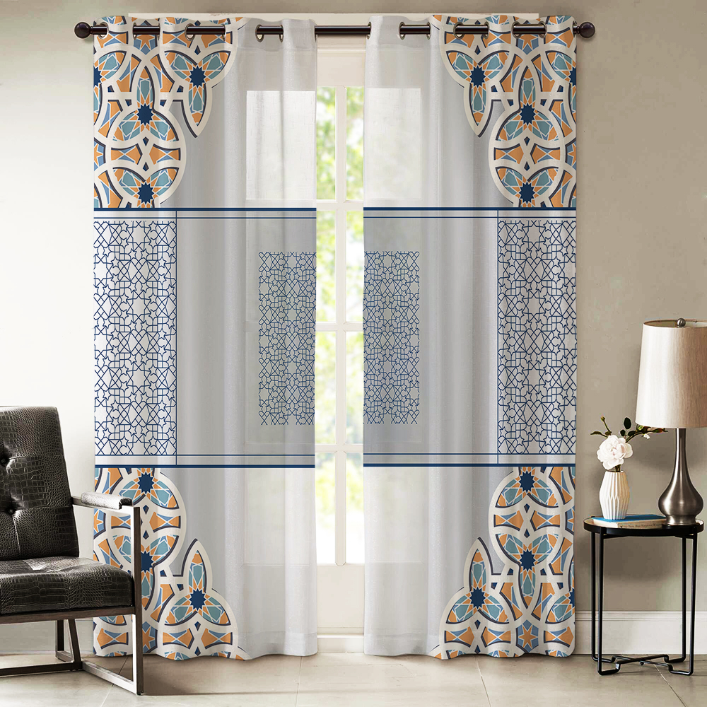 پرده شمسه نگار مدل ctr577 سایز 300x140 سانتی متر