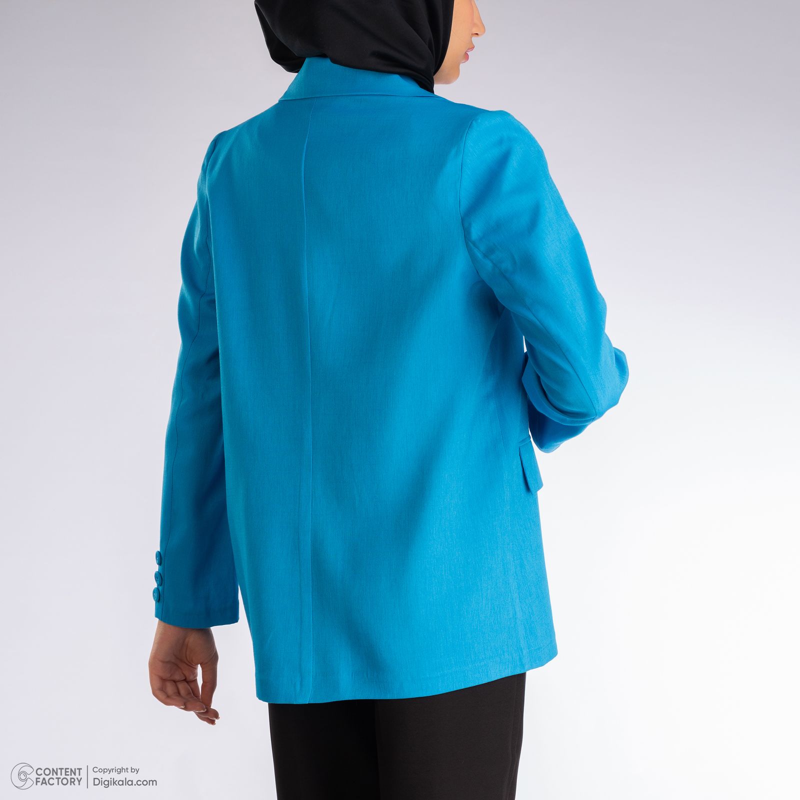 کت زنانه نیزل مدل 0228-077 رنگ آبی -  - 8