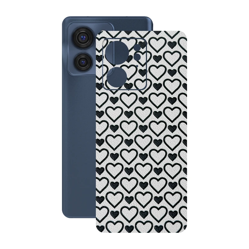 برچسب پوششی ریمکس مدل Leth طرح قلب مناسب برای گوشی موبایل موتورولا Edge 40