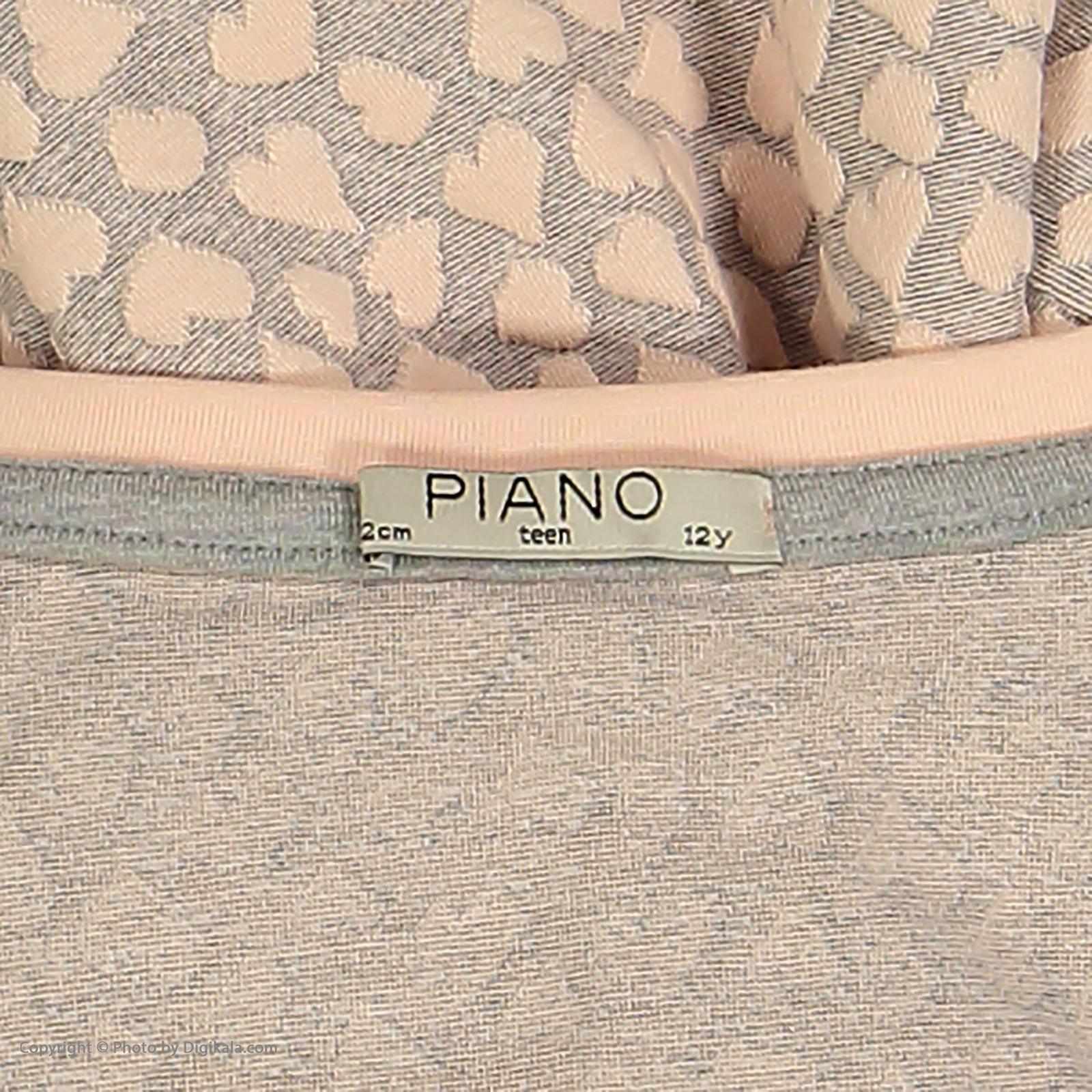تی شرت دخترانه پیانو مدل 01816-21 -  - 5