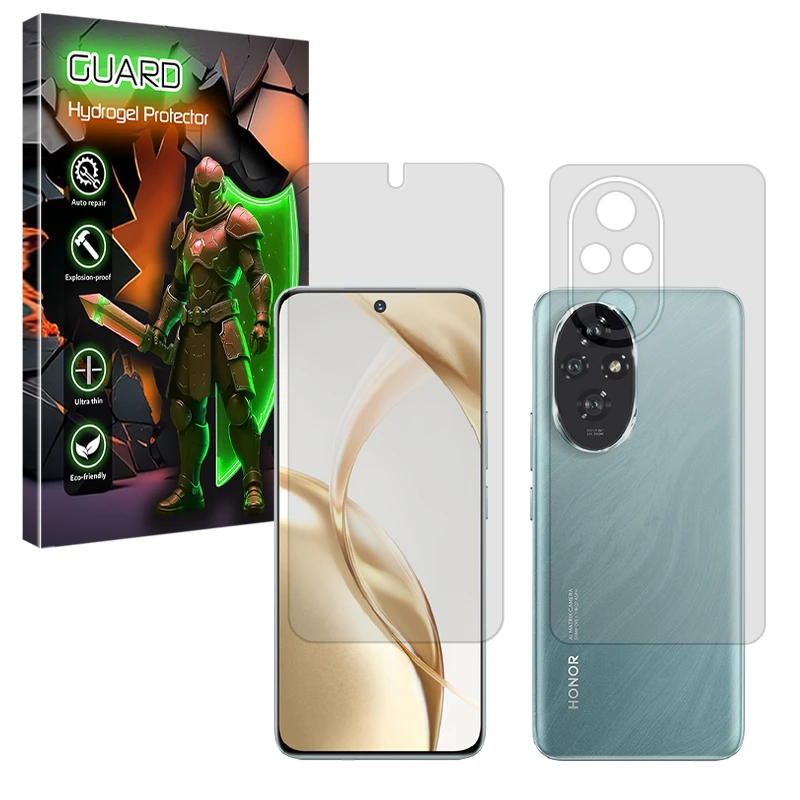 محافظ صفحه نمایش مات گارد مدل Tough مناسب برای گوشی موبایل آنر 200 به همراه محافظ پشت گوشی