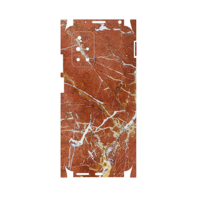 برچسب پوششی ماهوت مدل Red Marble-FullSkin مناسب برای گوشی موبایل شیائومی Redmi 10