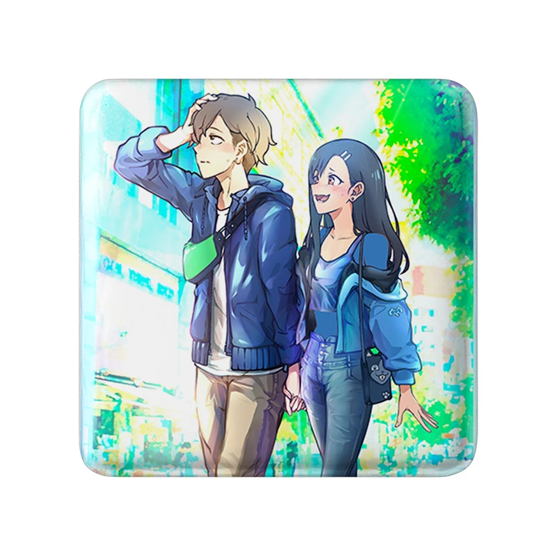 پیکسل خندالو طرح ناگاتارو و نائوتو انیمه ناگاتورو مدل مربعی کد 34022