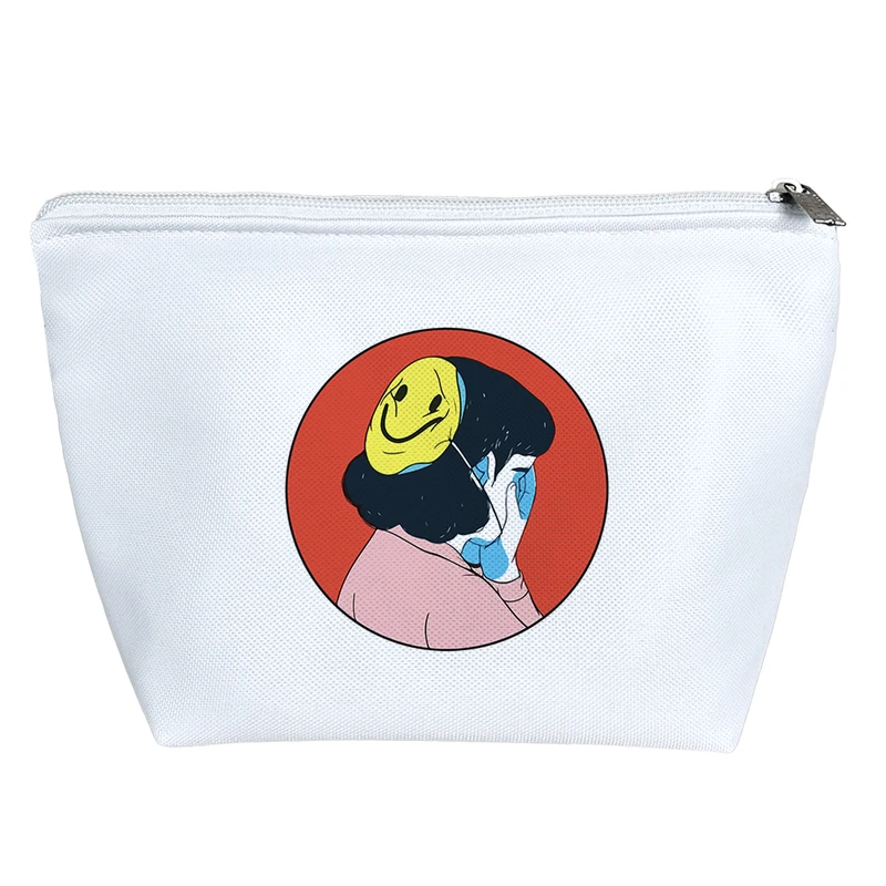 کیف لوازم آرایش دخترانه خندالو مدل خندان و گریان کد 9362