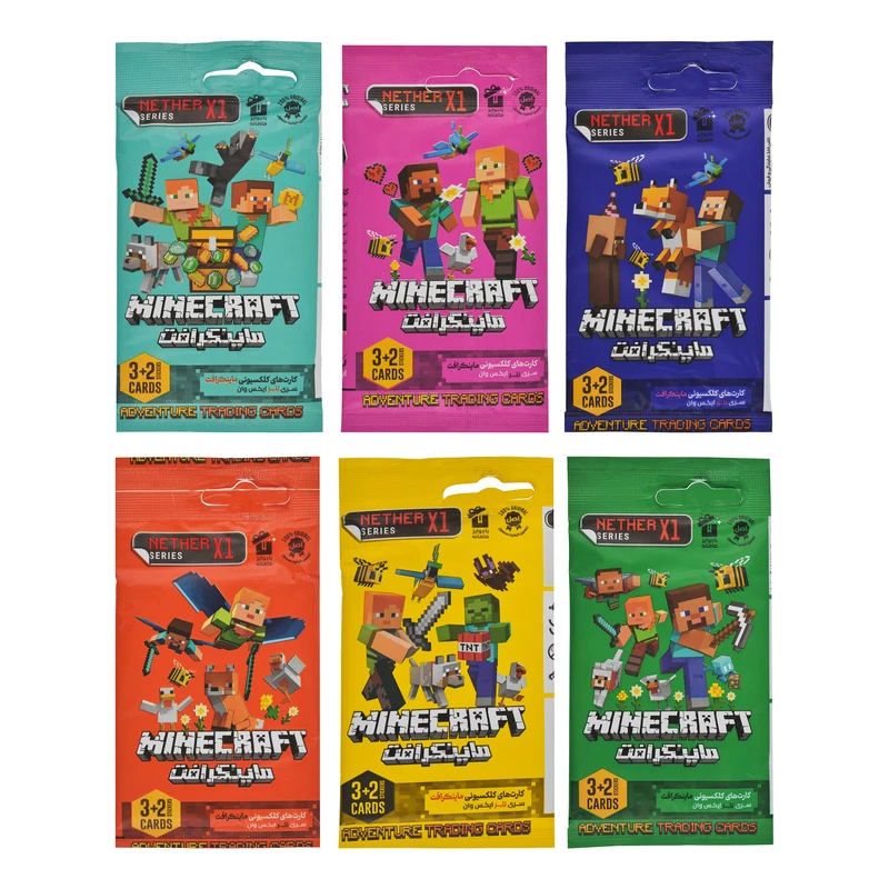 اسباب بازی شانسی نترایکس مدل ماینکرافت مجموعه 6 عددی