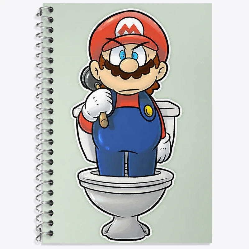 دفتر لغت 50 برگ خندالو طرح (Mario) بازی سوپر ماریو کد 31517