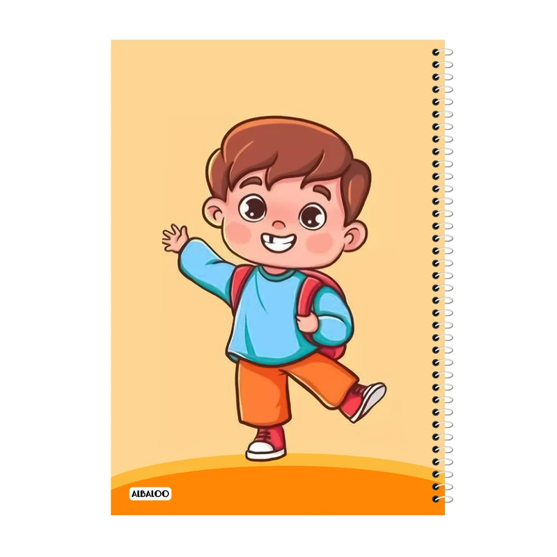 دفتر مشق 50 برگ آلبالو طرح فانتزی ایرانی اسلامی کد 2277