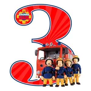 استند رومیزی مدل تولد عدد 3 طرح سام آتش نشان کد 973