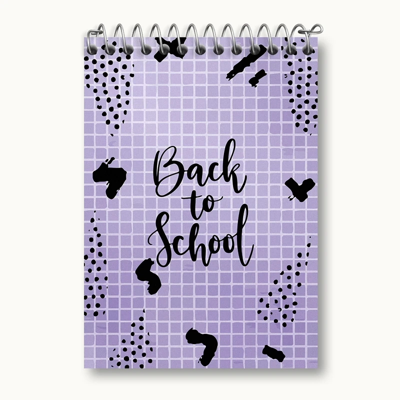 دفتر یادداشت 50 برگ خندالو مدل Back To School کد N76