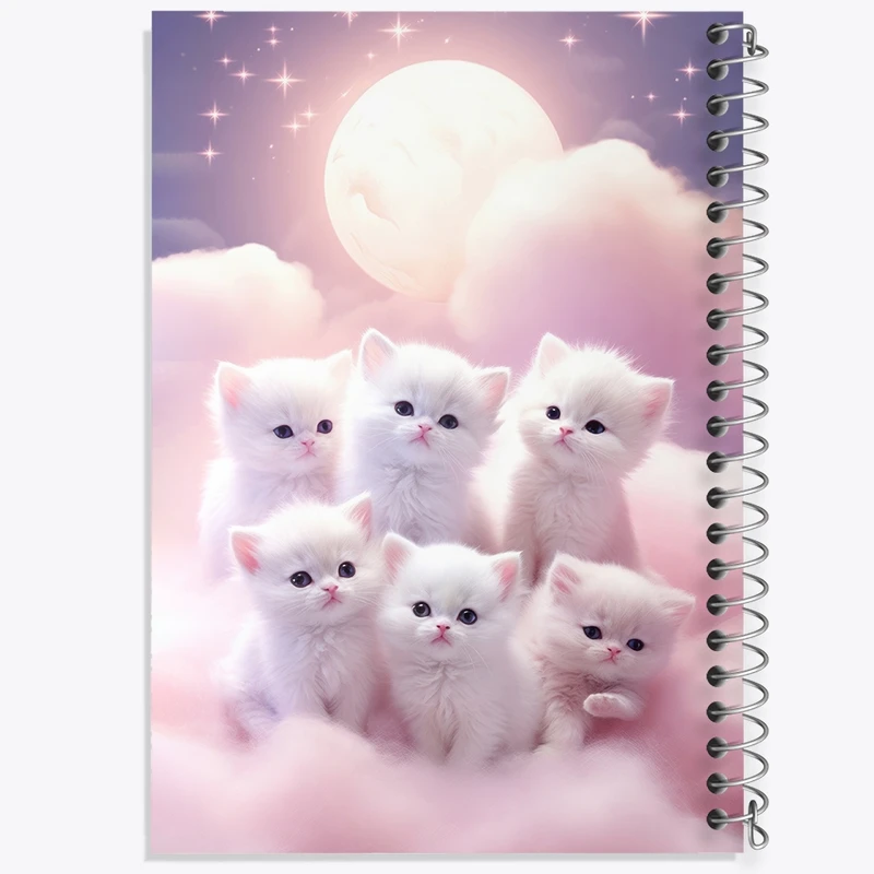 دفتر نقاشی 50 برگ خندالو طرح گربه های کیوت کد F2708