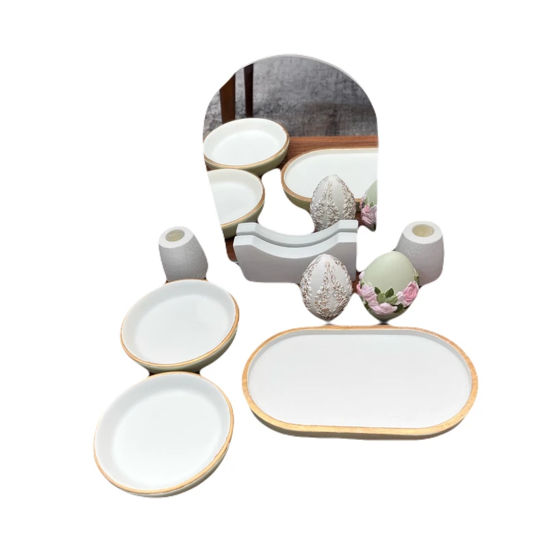 مجموعه ظروف هفت سین 8 پارچه مدل مدرن