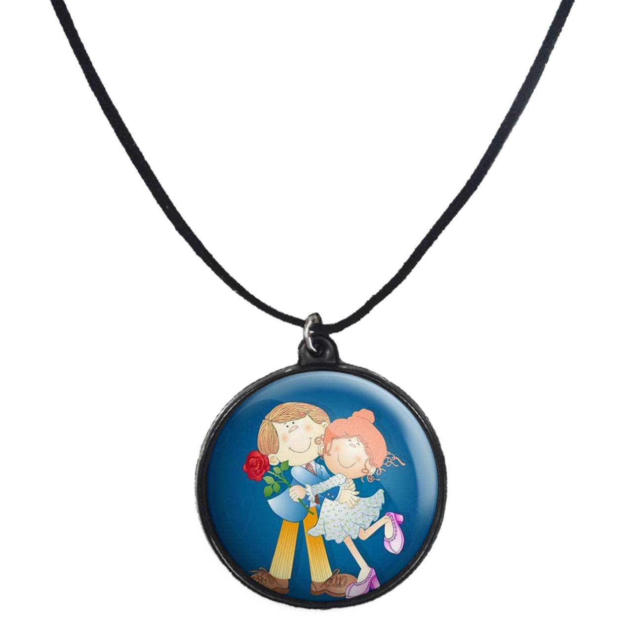 گردنبند پرمانه طرح عاشقانه کد pmb.5692 مدل دو طرفه