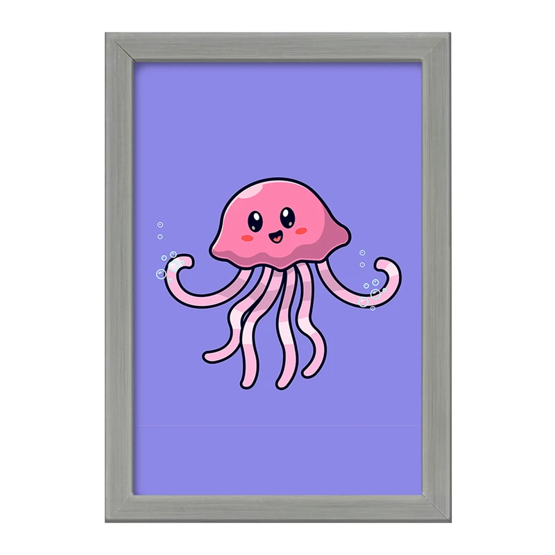 تابلو خندالو طرح حیوانات بامزه عروس دریایی کد 29698