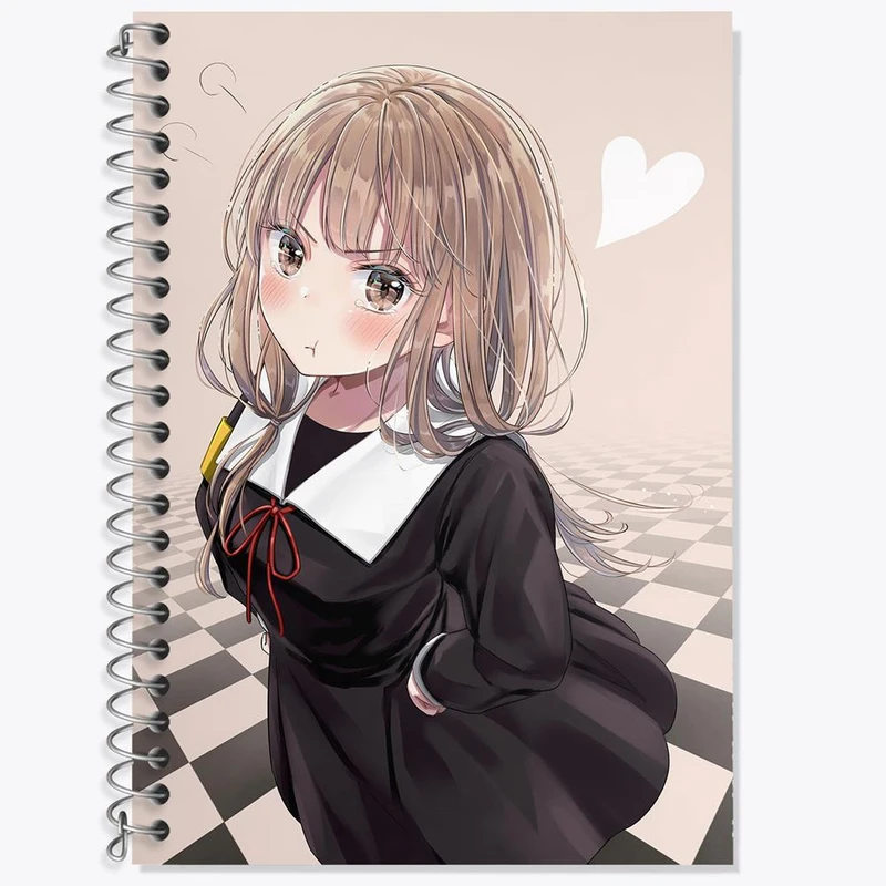 دفتر زبان 50 برگ خندالو مدل سه خط طرح ماکی انیمه کاگویا ساما کد 15988