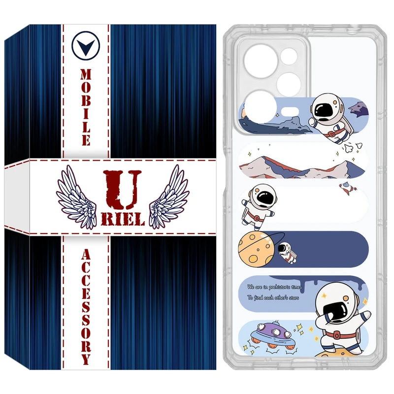 کاور یوریل مدل Clear کد 30 طرح کهکشان مناسب برای گوشی موبایل شیائومی Poco X5 Pro / Redmi Note 12 Pro / Note 12 Pro Plus