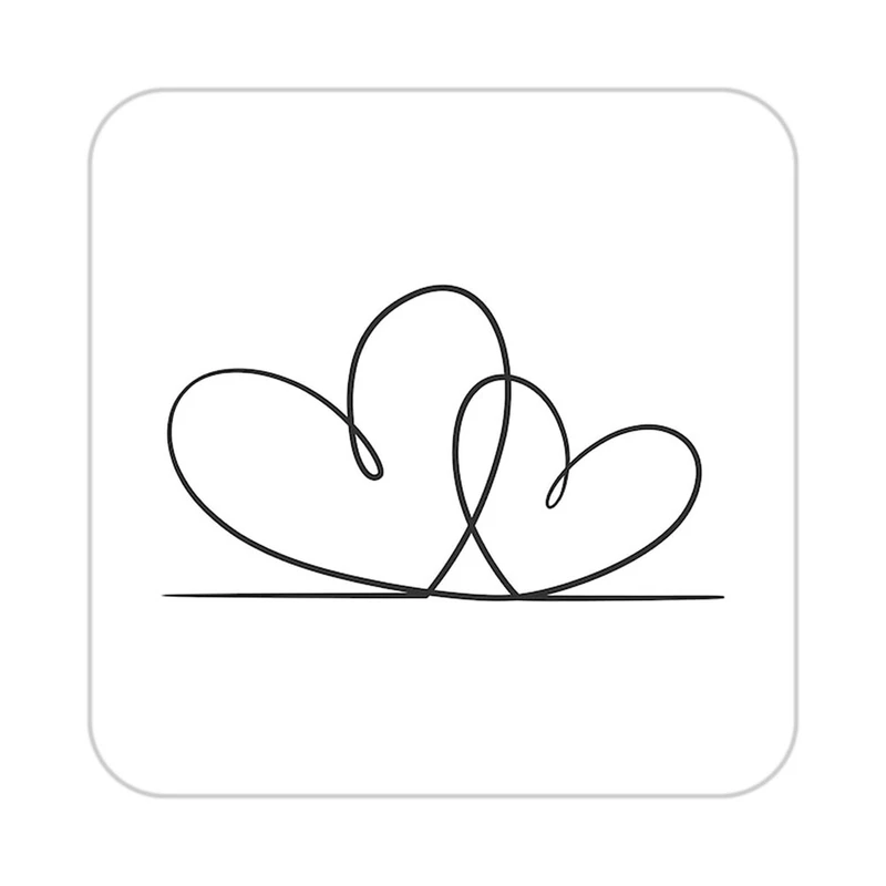 زیر لیوانی کاکتی طرح عاشقانه مدل mp36817