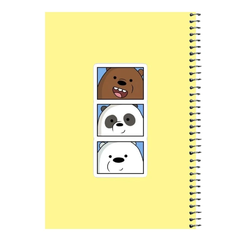 دفتر مشق 80 برگ اس جی مدل خرس های کله فندقی کد۲  