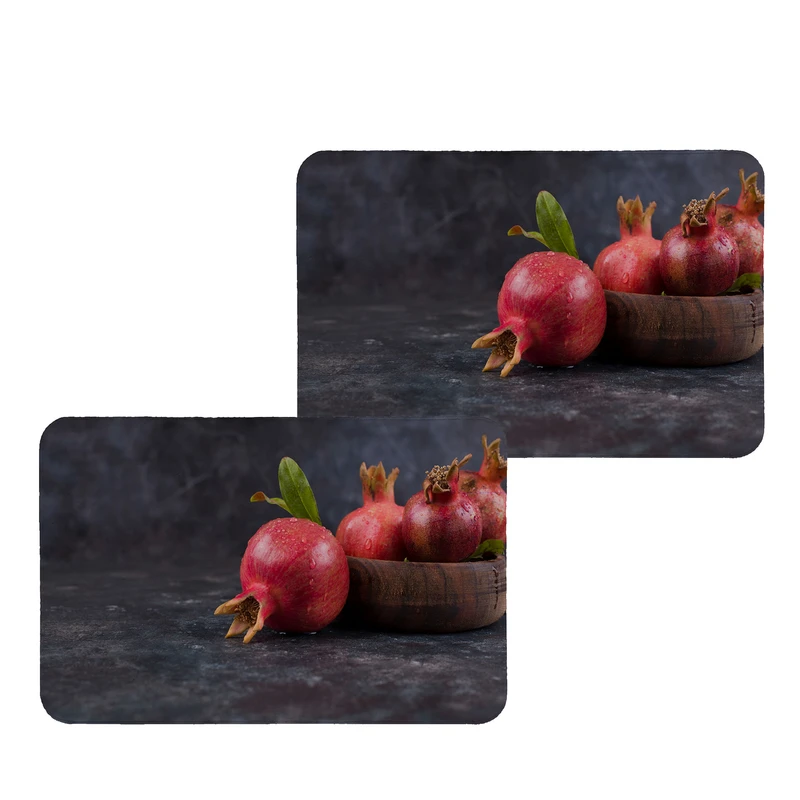 زیربشقابی طرح انار کد 9378 بسته 2 عددی 