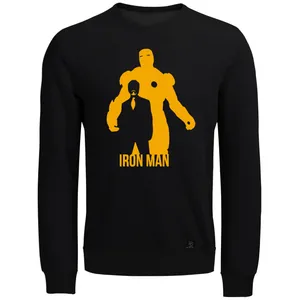 سویشرت مردانه 27 مدل IRON MAN کد V12 رنگ مشکی