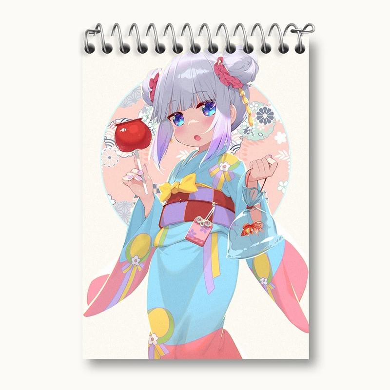 دفتر یادداشت 50 برگ خندالو مدل کانا انیمه اژدهای خدمتکار کوبایاشی کد 36282