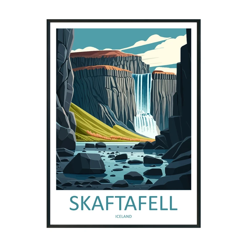 پوستر مدل اسکافتافل ایسلند
