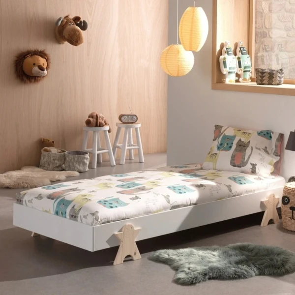 تخت خواب ام دی اف یک نفره مدل P-93 سایز 200×90 سانتی متر 