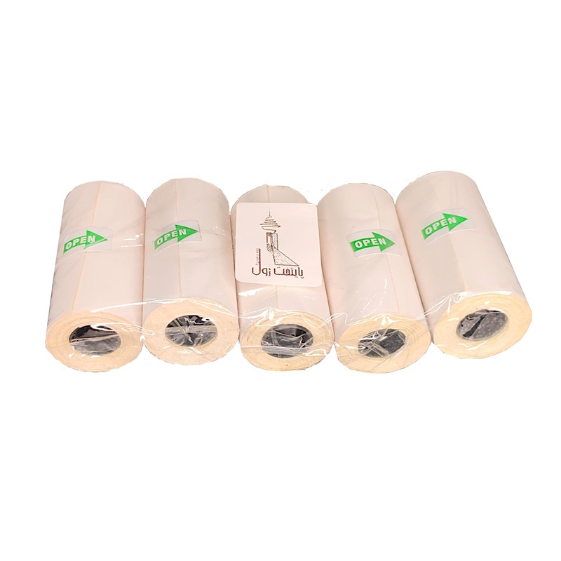 کاغذ پرینتر حرارتی پشت چسبدار پایتخت رول مدل LA3W بسته 10 عددی