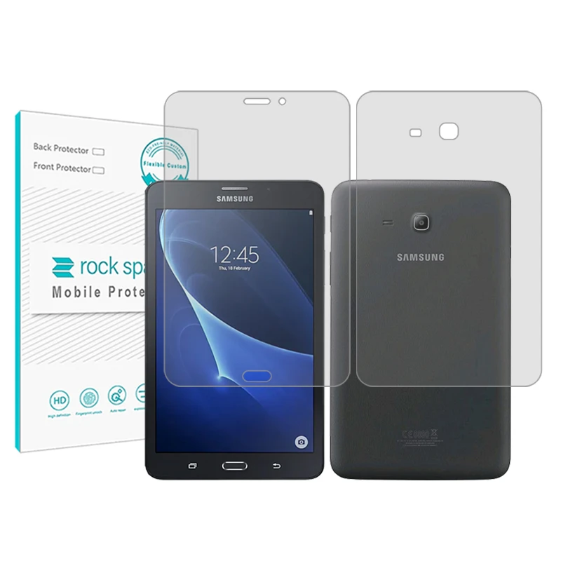 محافظ صفحه نمایش شفاف راک اسپیس مدل Hygel مناسب برای تبلت سامسونگ Galaxy Tab A 7.0 به همراه محافظ پشت تبلت