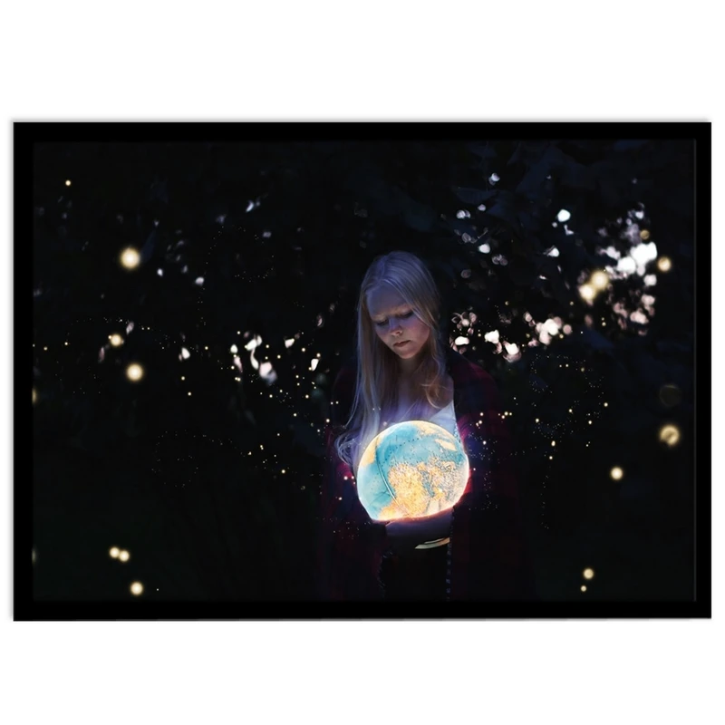 تابلو نوری بکلیت طرح کره ی زمین مدل B-S1731