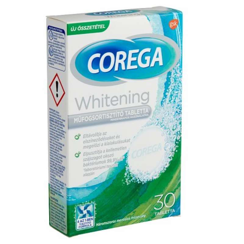 قرص سفید کننده دندان مصنوعی کورگا مدل 4 در 1 بسته 30 عددی