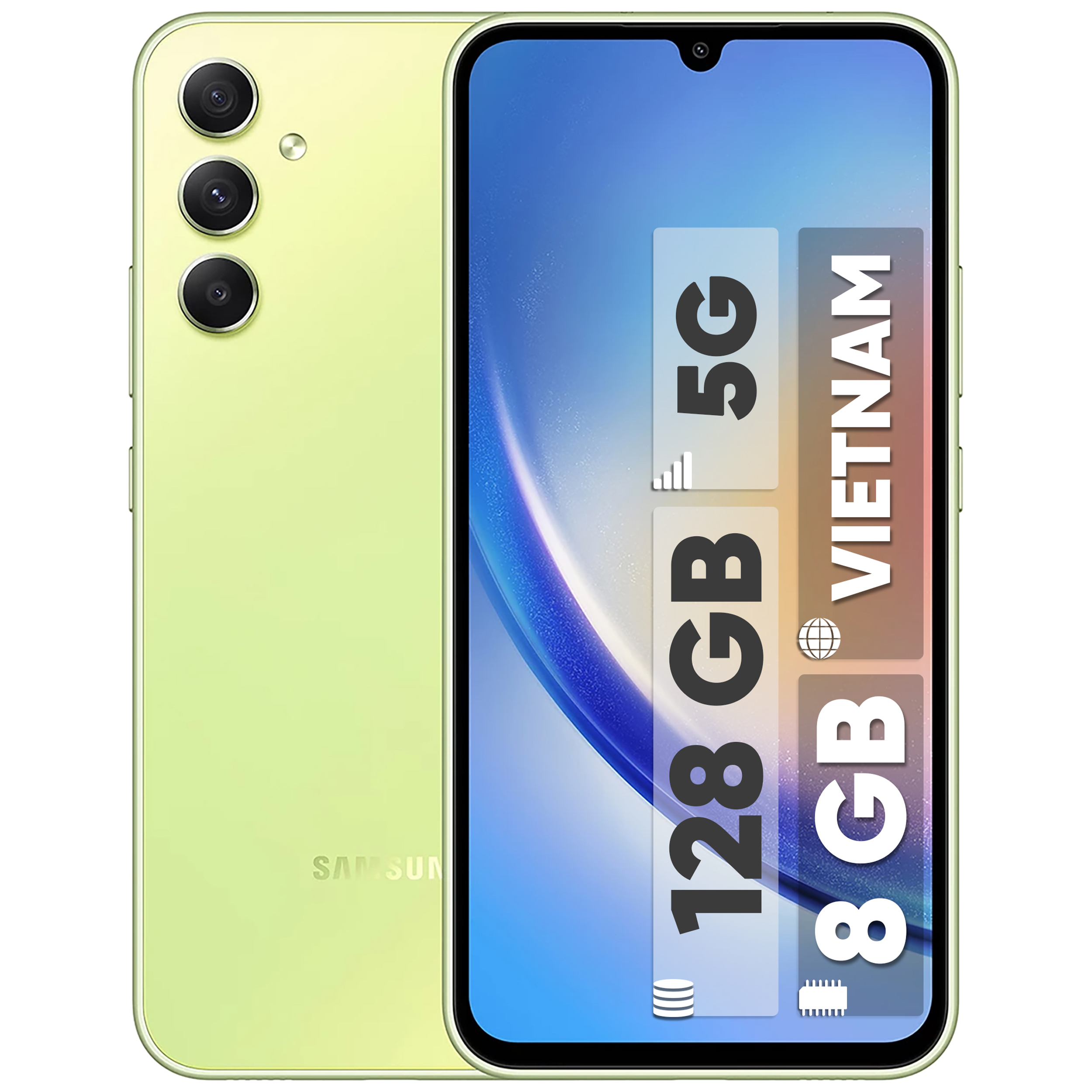 گوشی موبایل سامسونگ مدل Galaxy A34 5G دو سیم کارت ظرفیت 128 گیگابایت و رم 8 گیگابایت به همراه شارژر سامسونگ  - ویتنام