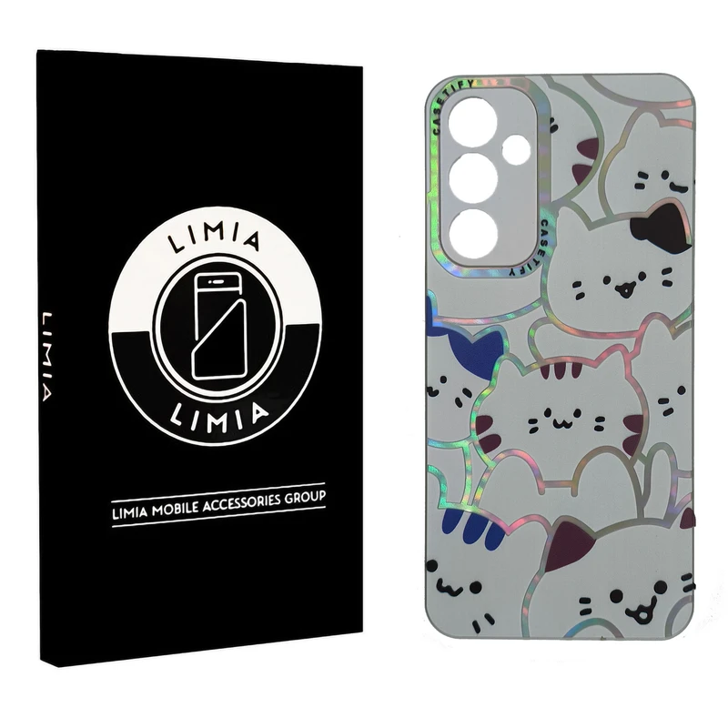 کاور لیمیا مدل فانتزی لنزدار طرح عروسکی شبرنگی مناسب برای گوشی موبایل سامسونگ Galaxy A34