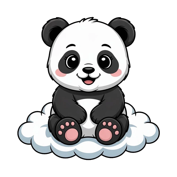 استیکر پارچه و لباس پاد آفرین مدل پاندا کد 814